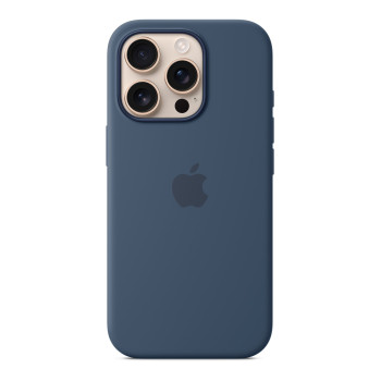 Чехол для iPhone 16 Pro Silicone with MagSafe синий деним