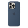 Чехол для iPhone 16 Pro Silicone with MagSafe синий деним