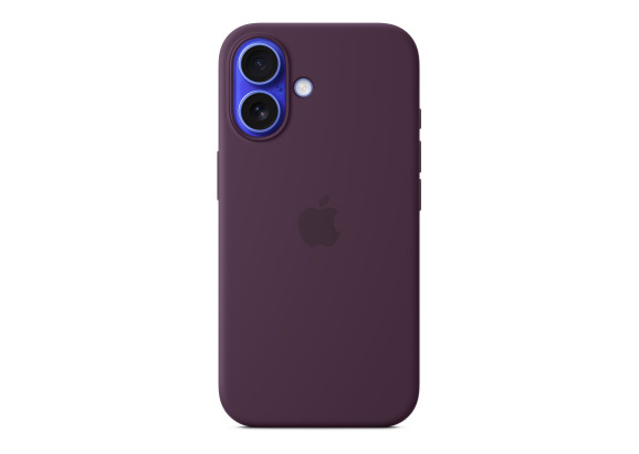 Чехол для iPhone 16 Silicone with MagSafe сливовый