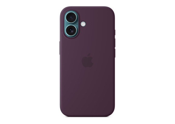 Чехол для iPhone 16 Silicone with MagSafe сливовый
