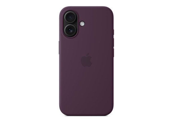 Чехол для iPhone 16 Silicone with MagSafe сливовый