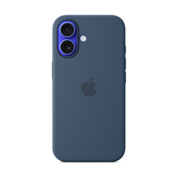 Чехол для iPhone 16 Silicone MagSafe синий деним