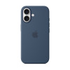 Чехол для iPhone 16 Silicone MagSafe синий деним