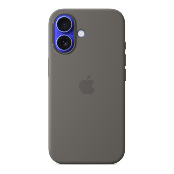 Чехол для iPhone 16 Silicone with MagSafe серый