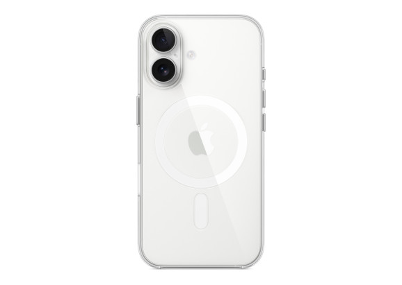 Чехол для iPhone 16 Plus with MagSafe прозрачный