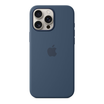Чехол для iPhone 16 Pro Max Silicone with MagSafe синий деним