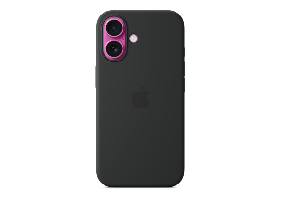 Чехол для iPhone 16 Silicone with MagSafe Black