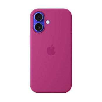 Чехол для iPhone 16 Silicone MagSafe фуксия
