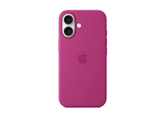 Чехол для iPhone 16 Silicone MagSafe фуксия