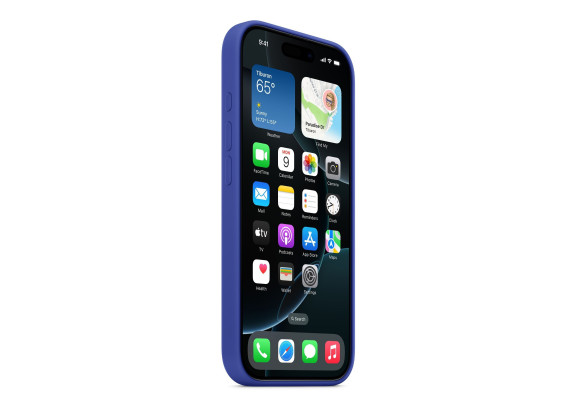 Чехол для iPhone 16 Pro Silicone MagSafe ультрамарин