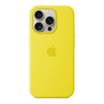 Чехол для iPhone 16 Pro Silicone MagSafe желтый