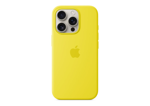 Чехол для iPhone 16 Pro Silicone MagSafe желтый