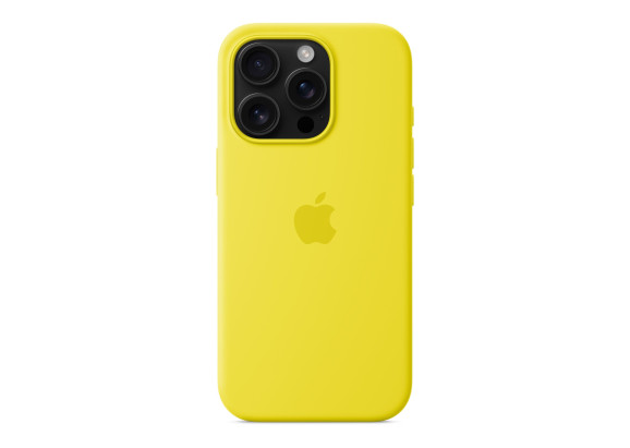 Чехол для iPhone 16 Pro Silicone MagSafe желтый