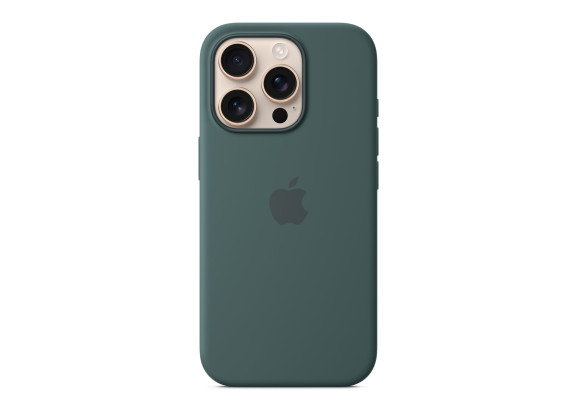 Чехол для iPhone 16 Pro Silicone with MagSafe зеленый