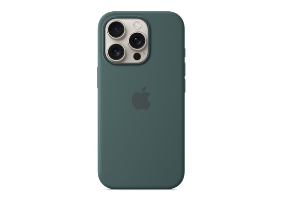 Чехол для iPhone 16 Pro Silicone with MagSafe зеленый