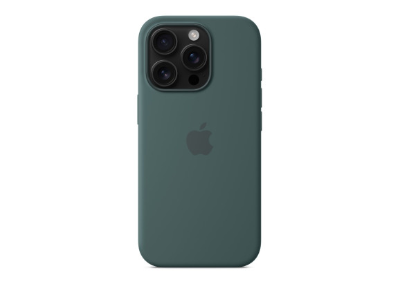 Чехол для iPhone 16 Pro Silicone with MagSafe зеленый