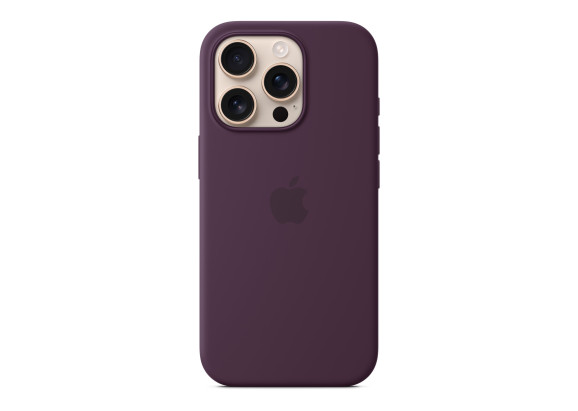 Чехол для iPhone 16 Pro Silicone with MagSafe сливовый