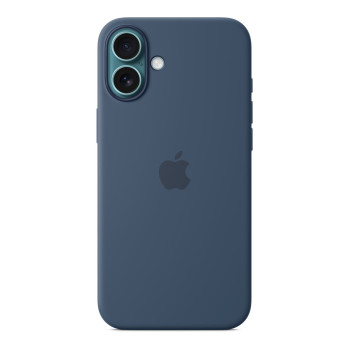 Чехол для iPhone 16 Plus Silicone MagSafe синий деним