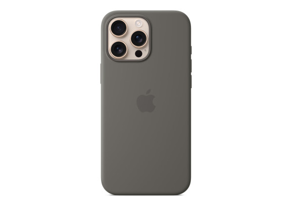 Чехол для iPhone 16 Pro Max Silicone with MagSafe серый