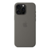 Чехол для iPhone 16 Pro Max Silicone with MagSafe серый