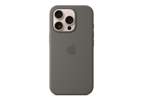 Чехол для iPhone 16 Pro Silicone MagSafe серый