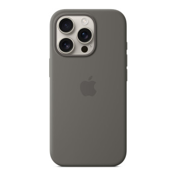 Чехол для iPhone 16 Pro Silicone MagSafe серый