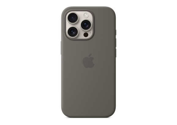 Чехол для iPhone 16 Pro Silicone MagSafe серый