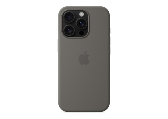 Чехол для iPhone 16 Pro Silicone MagSafe серый