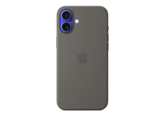 Чехол для iPhone 16 Plus Silicone MagSafe серый