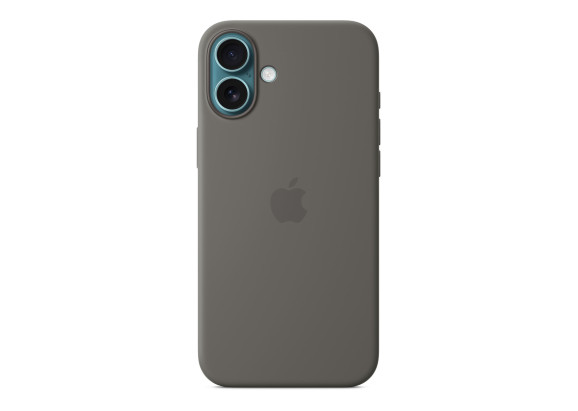 Чехол для iPhone 16 Plus Silicone MagSafe серый
