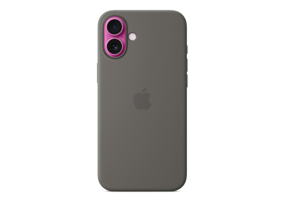 Чехол для iPhone 16 Plus Silicone MagSafe серый
