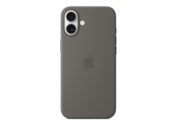 Чехол для iPhone 16 Plus Silicone MagSafe серый
