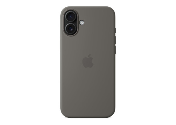 Чехол для iPhone 16 Plus Silicone MagSafe серый