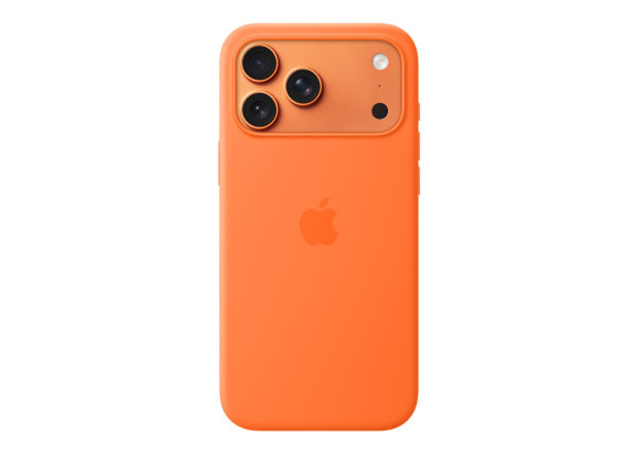 Чехол для iPhone 17 Pro Max Silicone MagSafe оранжевый