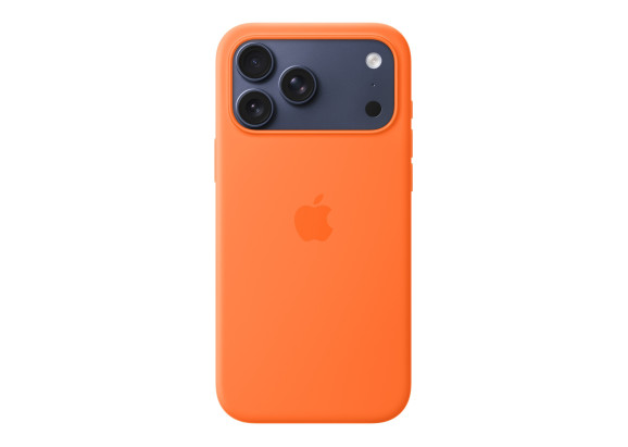 Чехол для iPhone 17 Pro Max Silicone MagSafe оранжевый