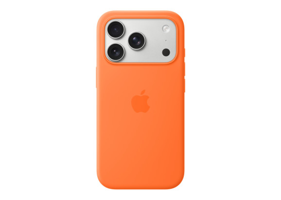 Чехол для iPhone 17 Pro Silicone MagSafe оранжевый