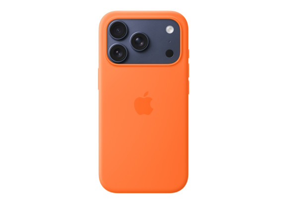 Чехол для iPhone 17 Pro Silicone MagSafe оранжевый