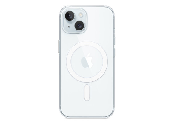 Чехол для iPhone 15 MagSafe поликарбонат прозрачный