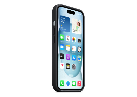 Чехол для iPhone 15 FineWoven MagSafe Black