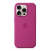 Чехол для iPhone 16 Pro Silicone MagSafe фуксия