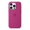 Чехол для iPhone 16 Pro Silicone MagSafe фуксия