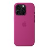 Чехол для iPhone 16 Pro Silicone MagSafe фуксия