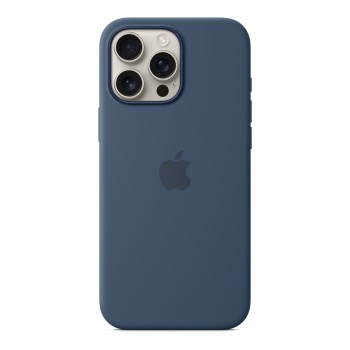 Чехол для iPhone 16 Pro Max Silicone with MagSafe синий деним