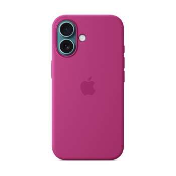 Чехол для iPhone 16 Silicone MagSafe фуксия