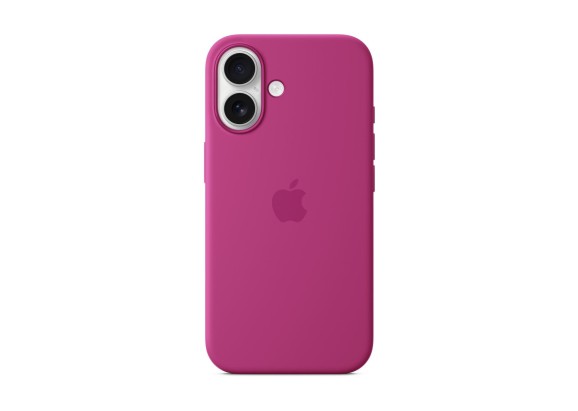 Чехол для iPhone 16 Silicone MagSafe фуксия