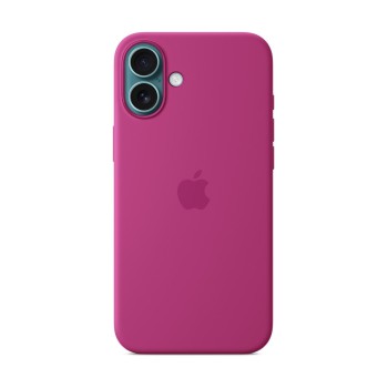 Чехол для iPhone 16 Plus Silicone MagSafe фуксия