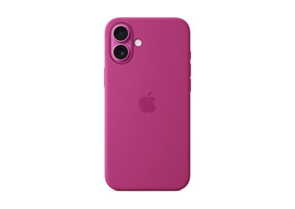 Чехол для iPhone 16 Plus Silicone MagSafe фуксия