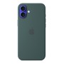 Чехол для iPhone 16 Plus Silicone MagSafe зеленый