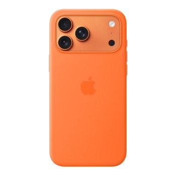 Чехол для iPhone 17 Pro Max Silicone MagSafe оранжевый