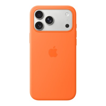 Чехол для iPhone 17 Pro Max Silicone MagSafe оранжевый